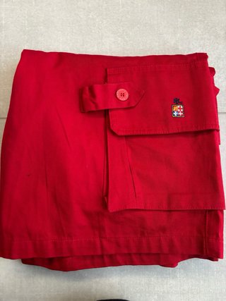 Pantaloncini cargo rossi uomo