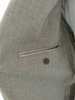 Americana Beige/Gris Hombre talla 46 (M)