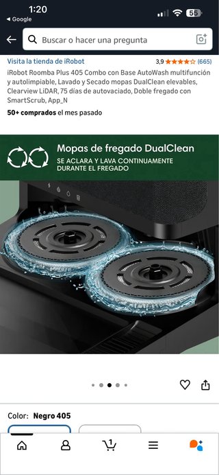 iRobot Roomba Plus 405 Combo Base AutoWash