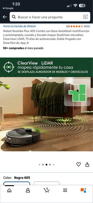 iRobot Roomba Plus 405 Combo Base AutoWash