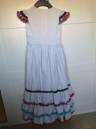 Vestido Flamenca niña talla 4/6 años