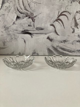 2 Bobeches de cristal para  lámpara o candelabro