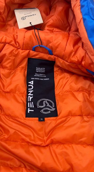 Chaqueta Ternua azul y naranja Talla M
