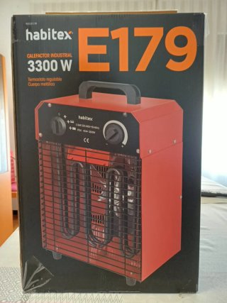 Calefactor industrial 3300W con termostato 35€