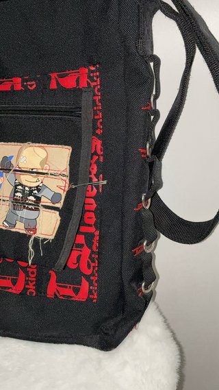 Bolso Punk Tokidoki Negro y Rojo