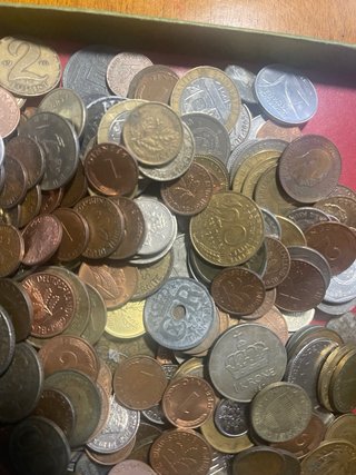 Lotto 1kg Monete da Pulire in Scatola