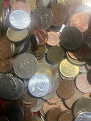Lotto 1kg Monete da Pulire in Scatola