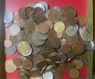 Lotto 1kg Monete da Pulire in Scatola