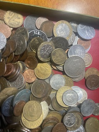 Lotto 1kg Monete da Pulire in Scatola