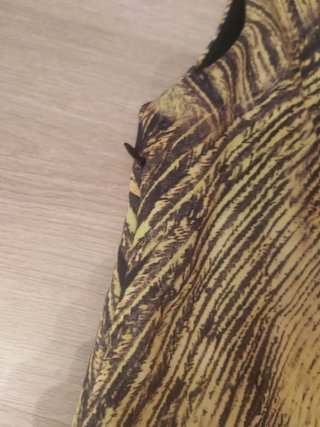 Vestido estampado pluma de pavo real