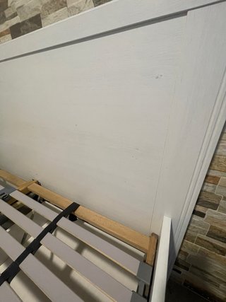 Cama 135cm blanca