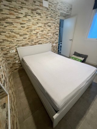 Cama 135cm blanca