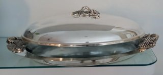Bandeja Ovalada Silverplated 3 Qt.
