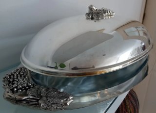 Bandeja Ovalada Silverplated 3 Qt.