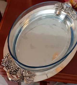 Bandeja Ovalada Silverplated 3 Qt.