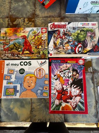 Lote 4 Puzzles Educa, Clementoni, Diset  Lote 10€
