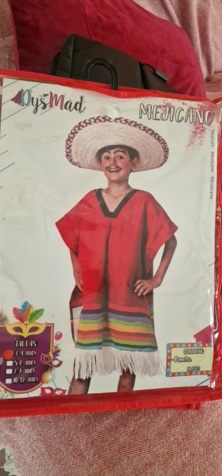 Disfraz Mexicano Niño Talla 3-4 Años