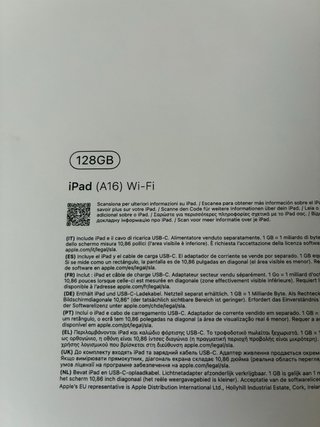 iPad 11” A16 128GB WiFi Garantía Apple