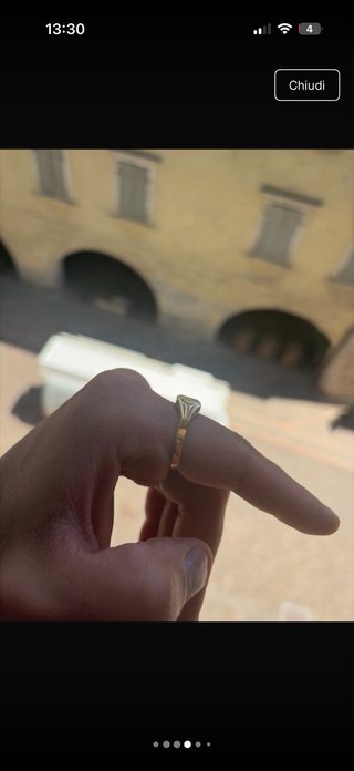 Anello Chevalier Vintage Oro 18k 750