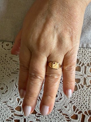 Anello Chevalier Vintage Oro 18k 750
