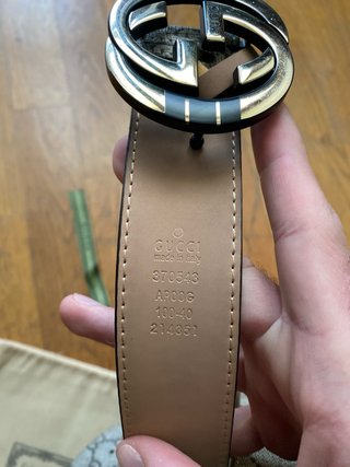 Cintura Gucci GG Marmont Fibbia Oro