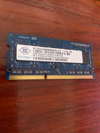 Memoria RAM Nanya 2GB PC3-10600S