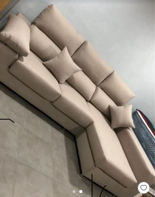 Sofá chaise longue gris nuevo
