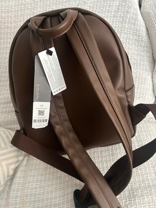 Bolso/Mochila Marrón Piel Sintética