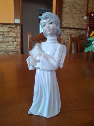 Figuras de cerámica ángeles cantores