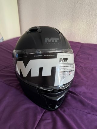 Casco Integral Moto MT Negro
