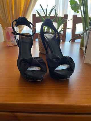 Sandalias Mango Talla 41 Negras