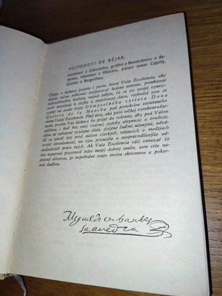 DON QUIJOTE en ESLOVACO, sólo tomo 1, 1965