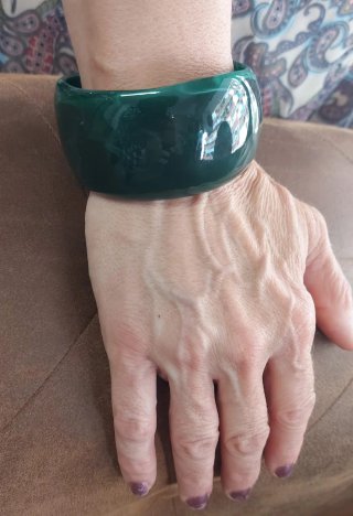 Pulsera ancha verde