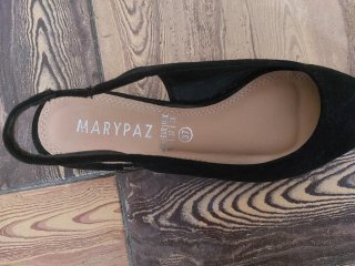 Lote de 2 pares de zapatos negros talla 37