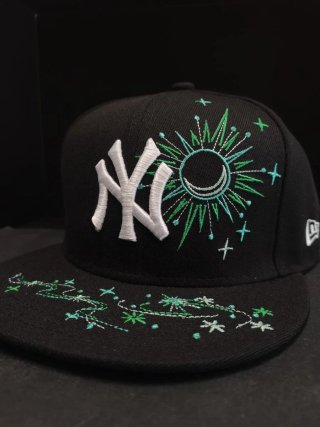 Gorra New Era 59Fifty Negra Bordada Talla 7.1/2