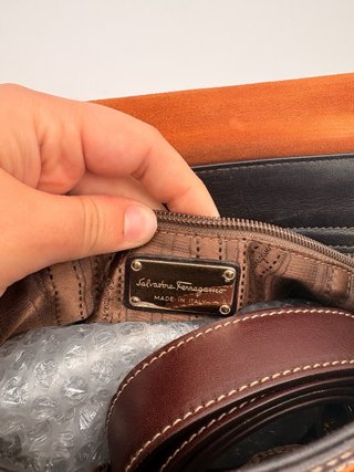 Borsa Sofia Ferragamo Pelle e Camoscio