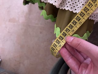 Traje Flamenca Marrón y Verde