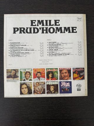 Vinilo Emile Prud'Homme y su acordeón