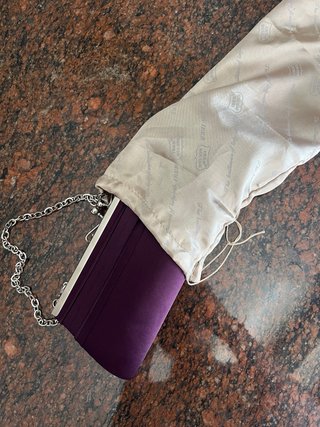 Bolso de fiesta morado/buganvilla