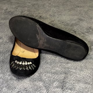 Bailarinas Negras con Pedrería | (ZARA)