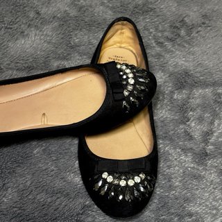 Bailarinas Negras con Pedrería | (ZARA)