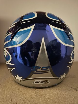 Casco Nzi Azul y Blanco