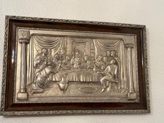 Cuadro La Última Cena Plata
