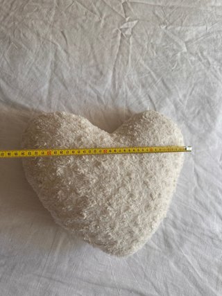 Cojín Corazón Suave Beige