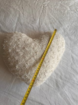 Cojín Corazón Suave Beige