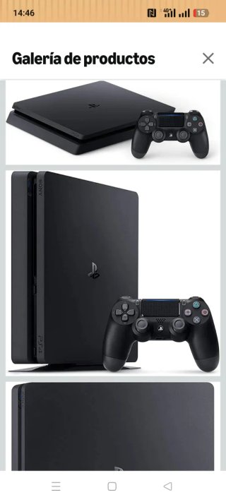 PS4 Slim 500GB Negra con un mando