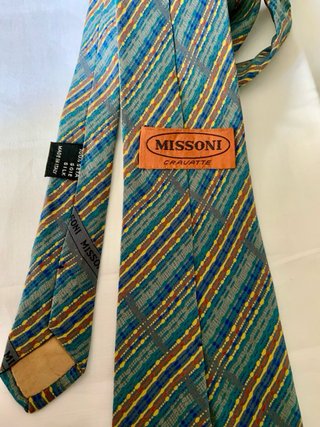 Cravatta Missoni vintage seta multicolore