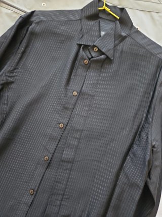 Traje Carlo Pignatelli Negro Rayas