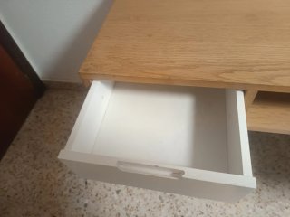 Escritorio Maison du Monde Madera y Blanco