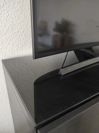 Mueble TV negro madera